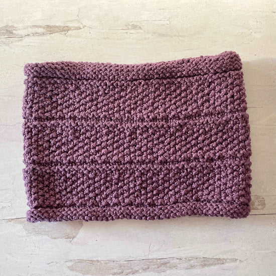 Organic Chunky Cotton Snood in Orchid