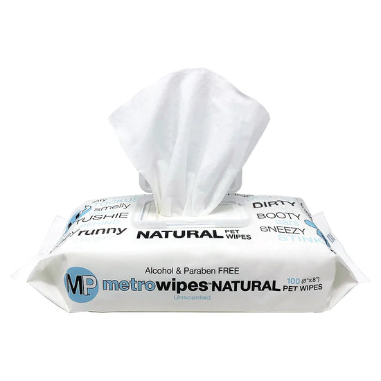 Metro Wipes Natural Dog Wipes Unscented