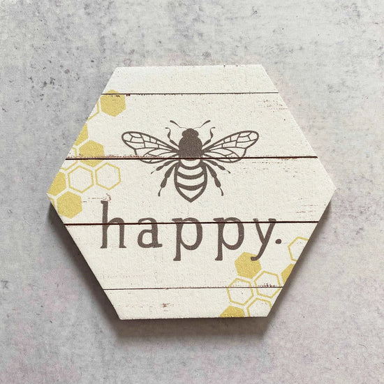 Bee Wowie Coasters - Set of 2