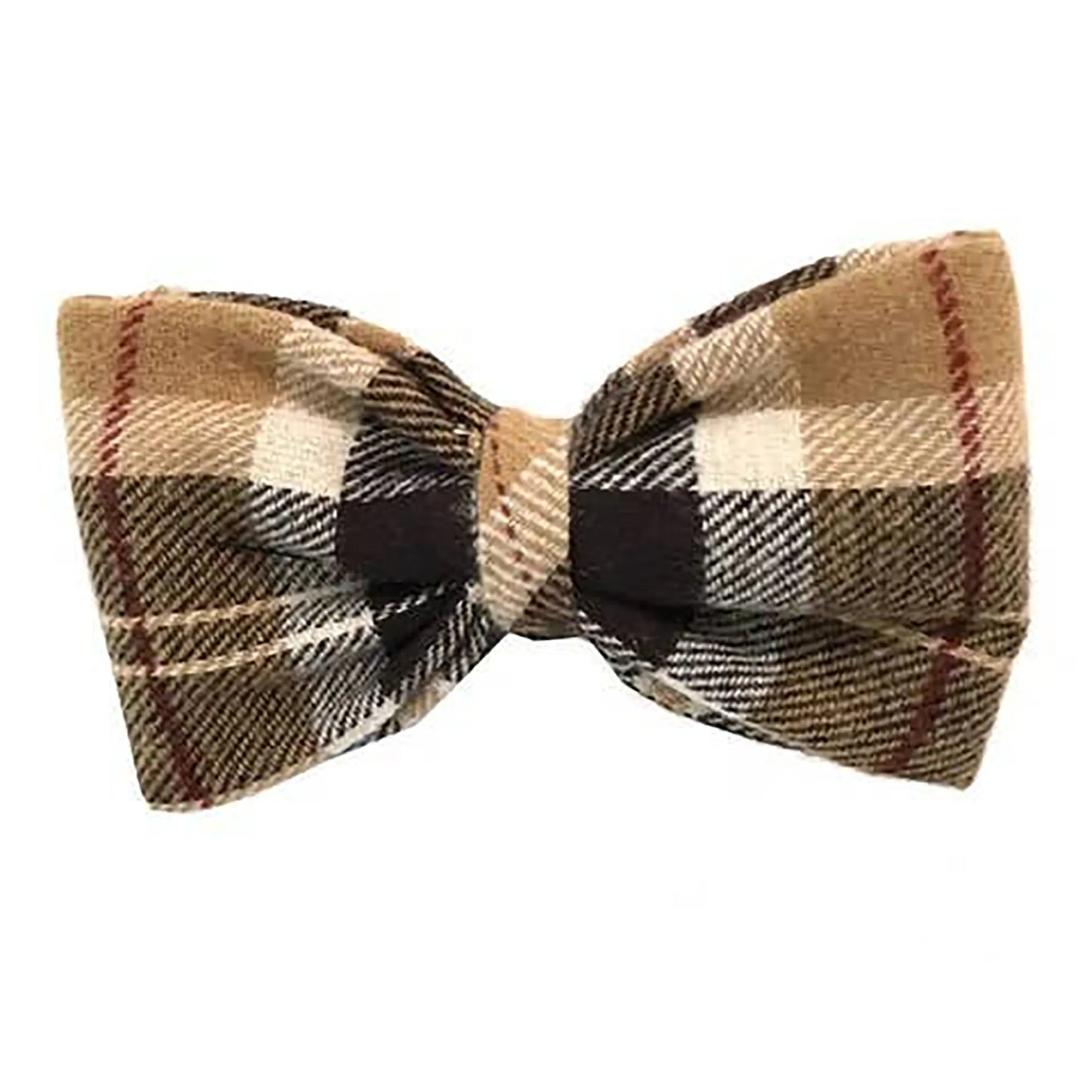 Cotton Flannel Dog Bow Tie in Fall Colors