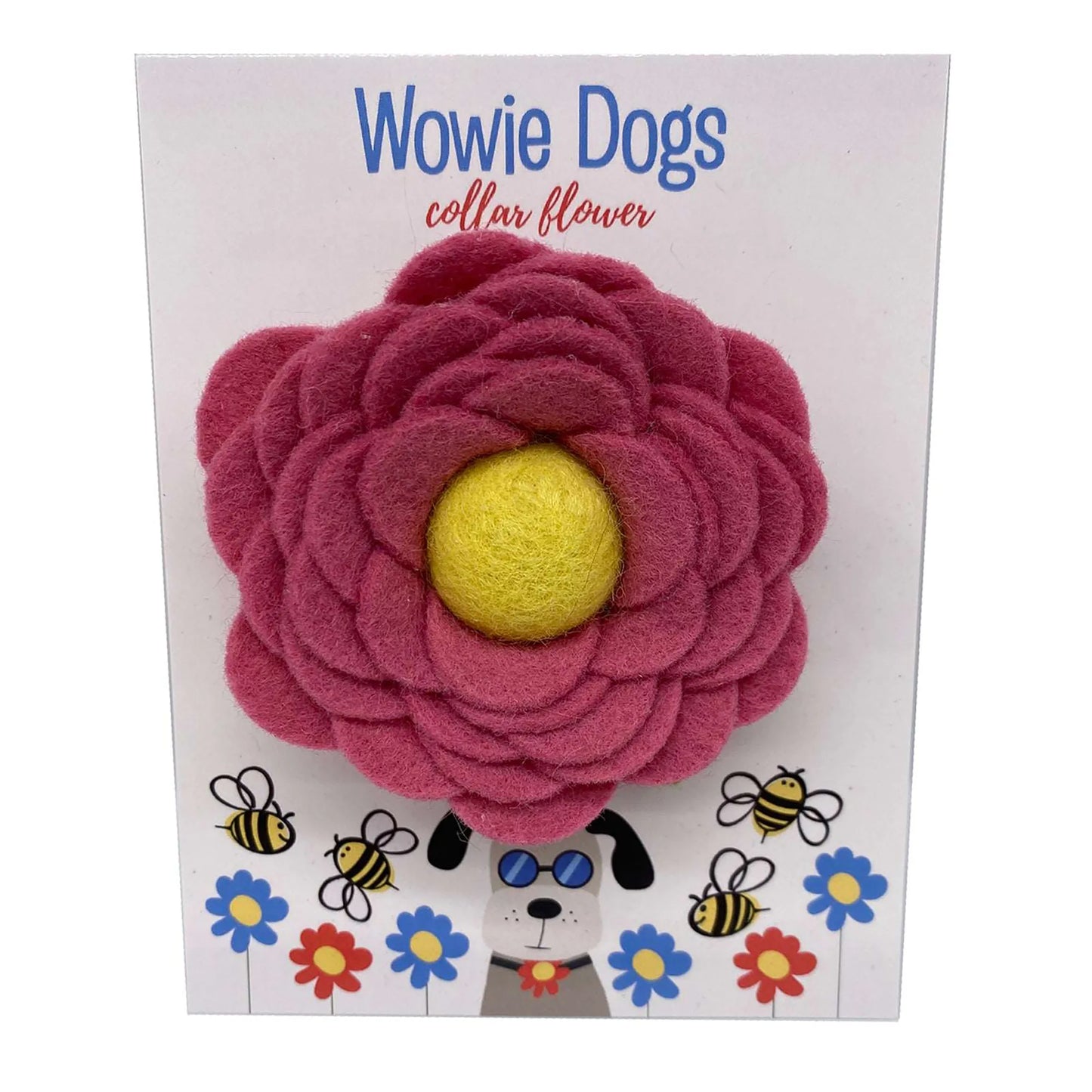 Bee Wowie Dog Poppy Collar Flower