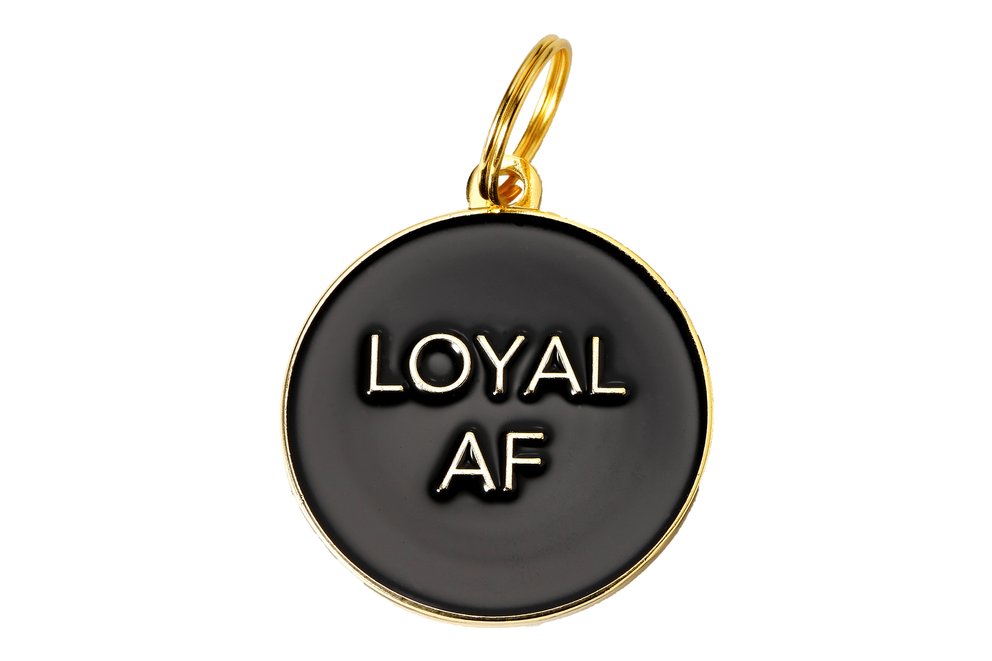 Loyal AF Pet ID Tag - Black