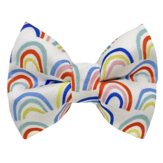 Load image into Gallery viewer, Rainbow Connection Dog Bowtie
