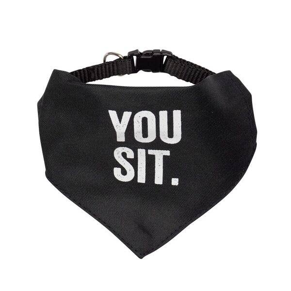 You Sit Pet Bandana Collar
